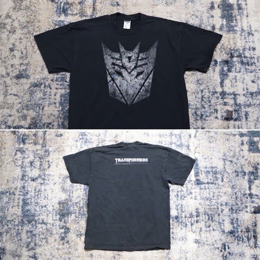 Vintage Transformers Movie Promo T-Shirt Mens XLarge 2007 DECEPTICONS Autobots
